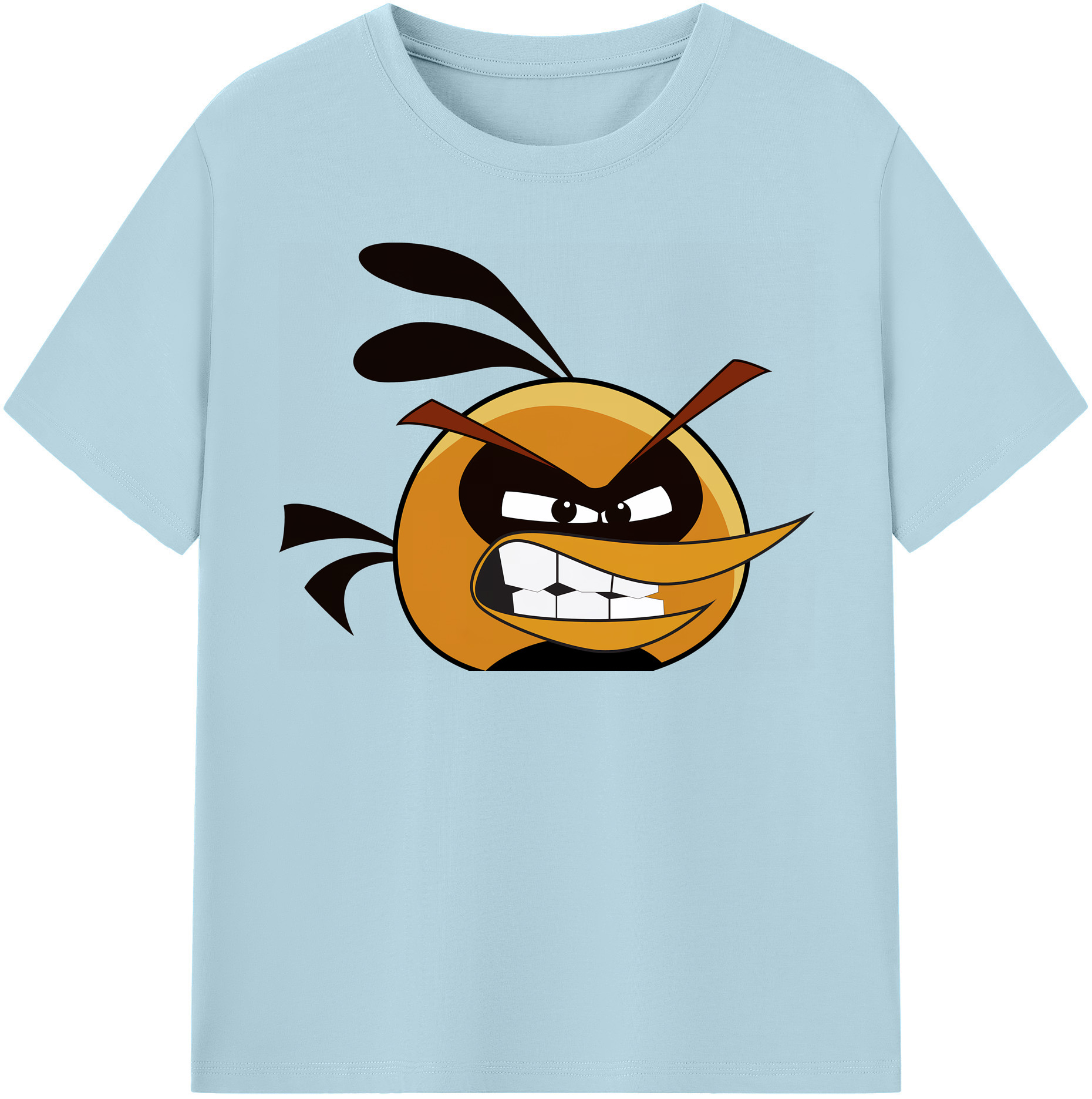 （画像用） Angry Birds アングリーバード 綿100％半袖Tシャツ（フロントプリント）